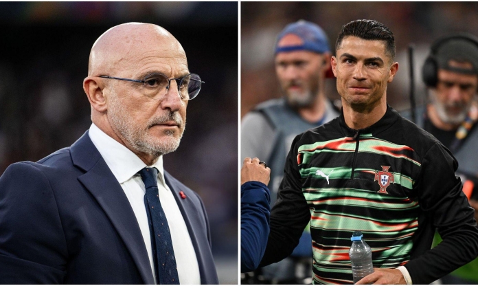 HLV Tây Ban Nha nhắc tới Ronaldo sau khi vào chung kết