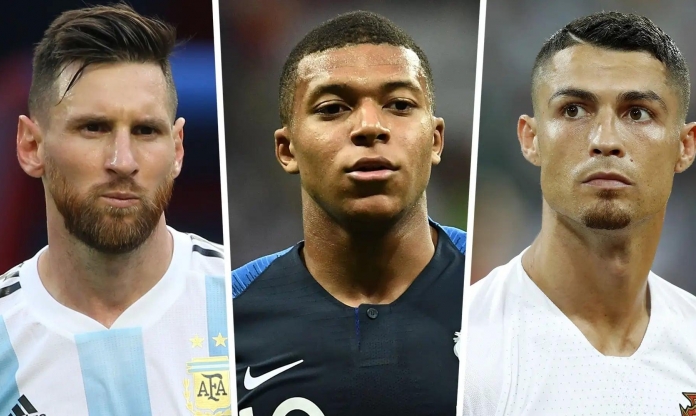 Mbappe gia nhập hàng ngũ của Ronaldo và Messi