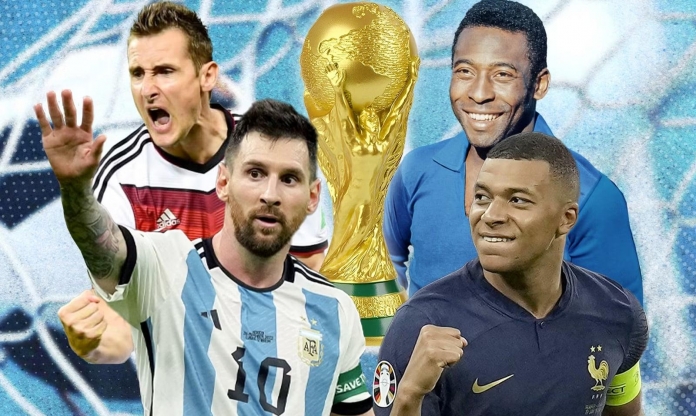 Top chân sút vĩ đại nhất World Cup: Ronaldo xếp nhì, đẳng cấp top 1