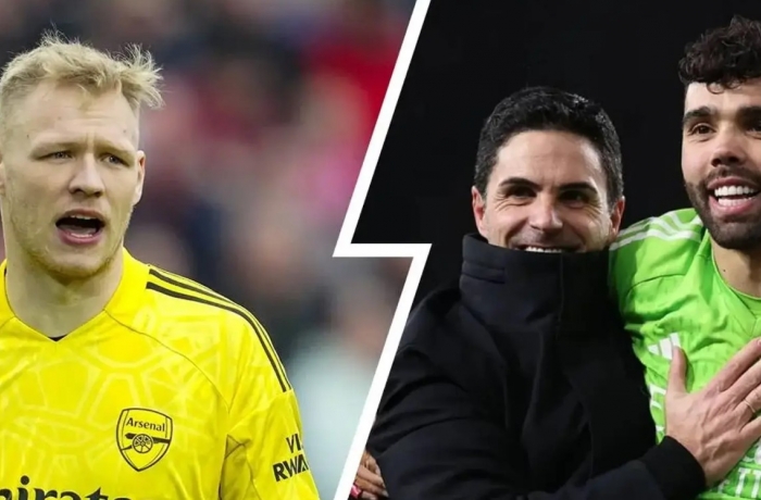 Aaron Ramsdale nói thẳng về David Raya khi rời Arsenal