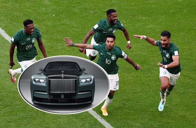 World Cup 2022: Thắng Argentina, 26 cầu thủ Arab Saudi được tặng xe Rolls-Royce