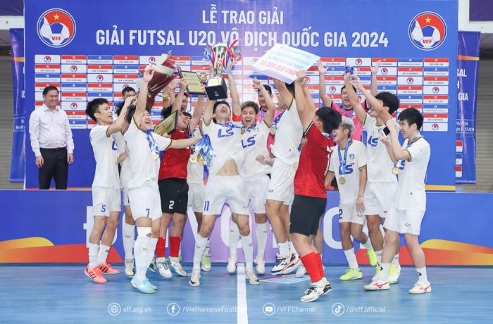 Thái Sơn Bắc vô địch U20 futsal quốc gia lần đầu tiên