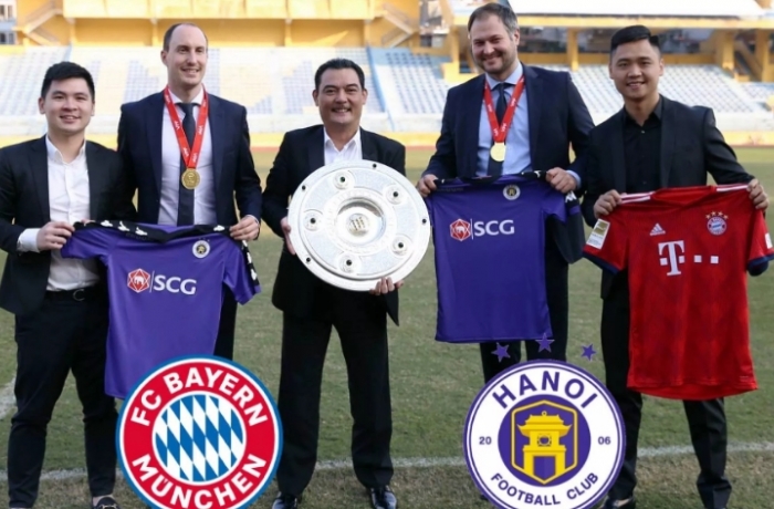 CLB Hà Nội hợp tác với Bayern Munich xây học viện bóng đá