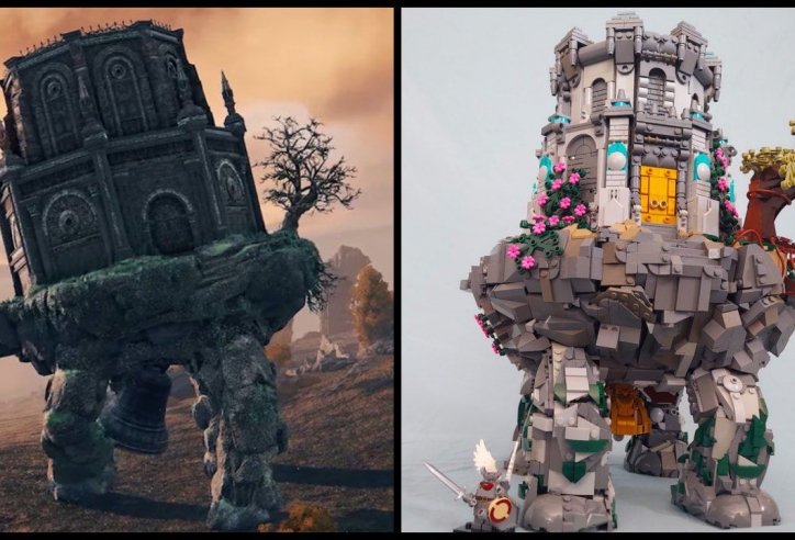 Game thủ dùng 6000 mảnh Lego để lắp ghép thành nhân vật trong game