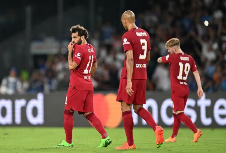 Liverpool đi vào lịch sử bóng đá Anh với thành tích ‘đáng xấu hổ’ sau trận thua Napoli