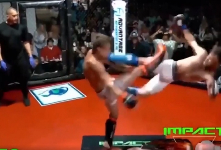 VIDEO: Võ sĩ MMA xoay người 360 độ, tung 'thần cước' đẹp như phim chưởng