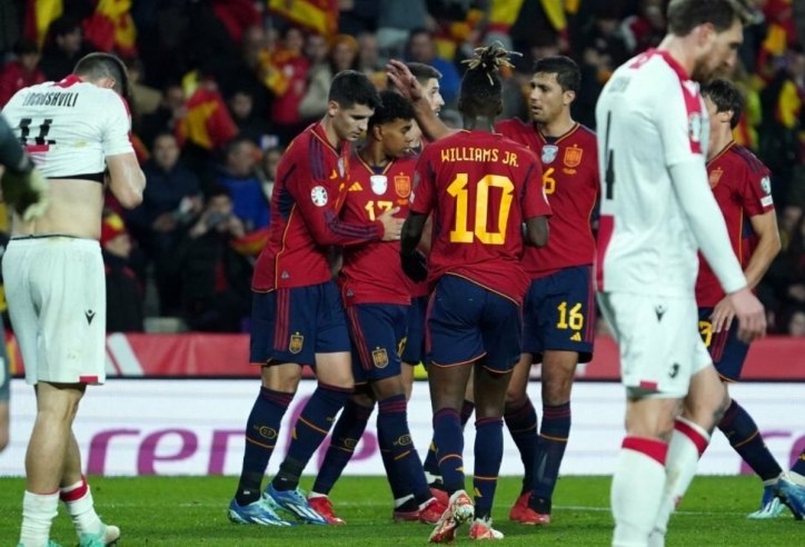 Đánh bại Georgia, đội tuyển Tây Ban Nha kết thúc vòng loại Euro 2024 với ngôi đầu