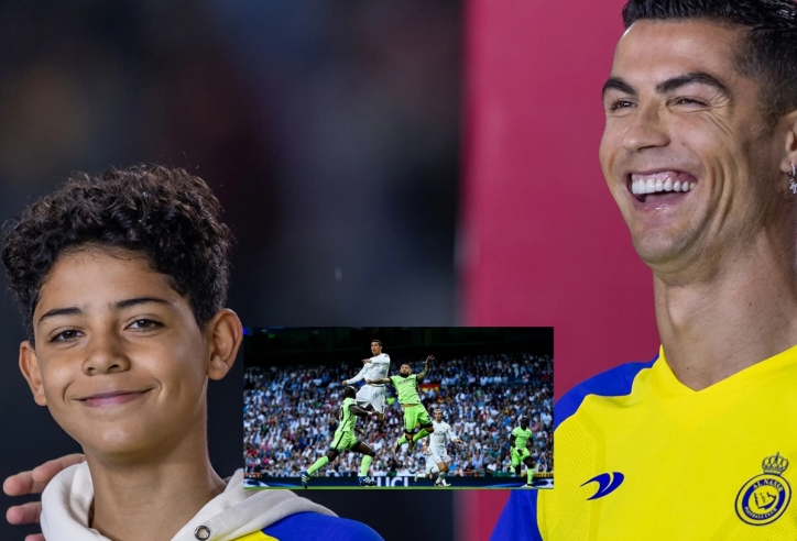 'Ronaldo con' tiếp tục tái hiện bàn thắng thương hiệu của cha