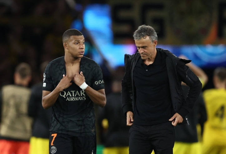 Luis Enrique 'quay ngoắt 180 độ' với Mbappe sau khi tỏa sáng tại C1