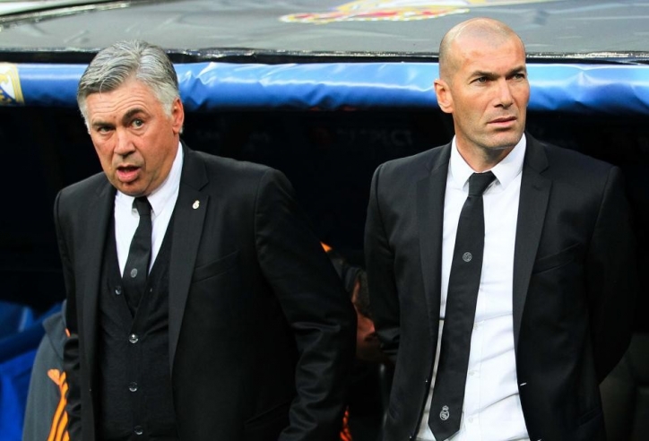 HLV Ancelotti tiết lộ từng bất lực khi 'xử lý' Zidane