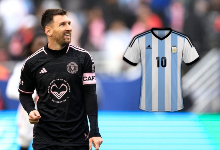 Messi có hành động 'đẳng cấp' trên chiếc áo đấu nhái của fan