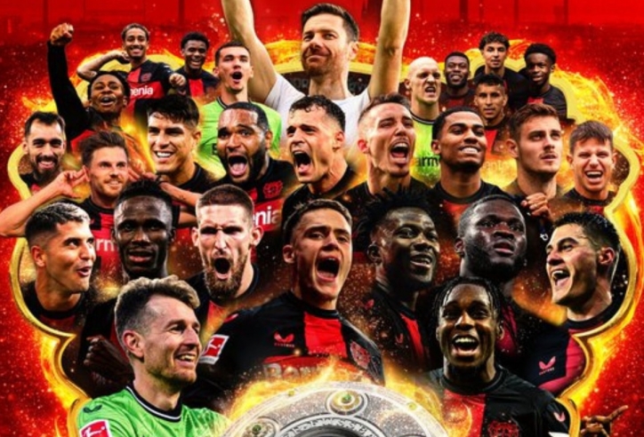 CHÙM ẢNH: Leverkusen vô địch Bundesliga lần đầu tiên sau 120 năm lịch sử