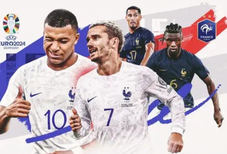 Đội hình Pháp dự Euro 2024: Đầu tàu Mbappe