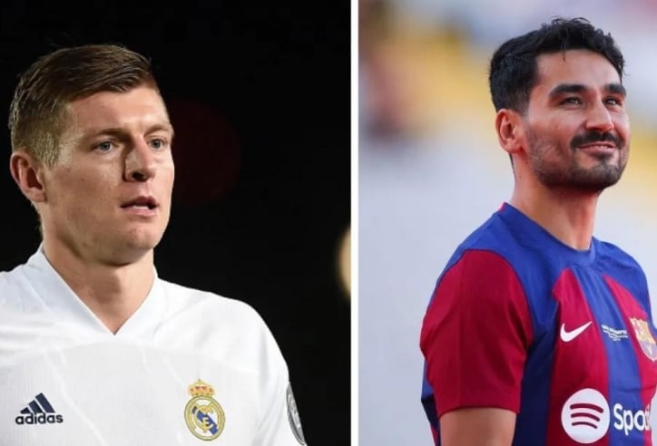 Toni Kroos chế giễu Barca bán Ilkay Gundogan miễn phí