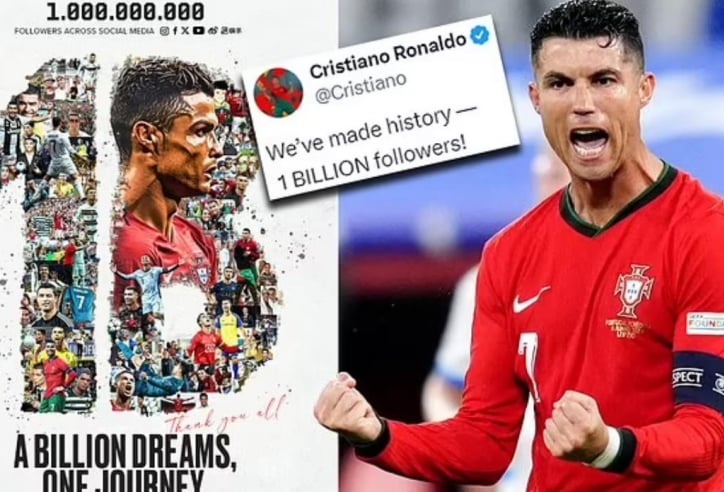 Ronaldo đạt 1 tỷ người theo dõi, lập cột mốc chưa từng có trong lịch sử