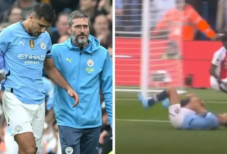 Rodri chấn thương nặng, Man City lo sốt vó