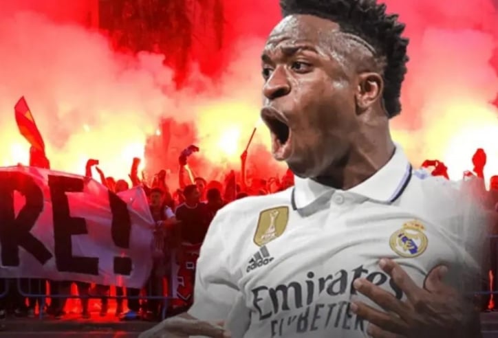 Fan Atletico hô hào chiến dịch 'kinh hoàng' nhắm vào Vinicius