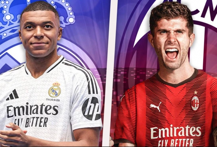 Trực tiếp Real Madrid vs AC Milan, 03h00 hôm nay 06/11