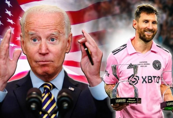 Lionel Messi được Tổng thống Mỹ Joe Biden trao Huân chương