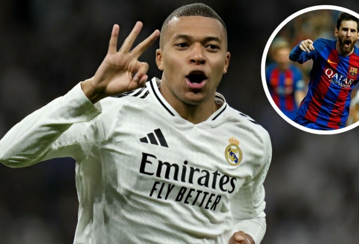 Mbappe cân bằng kỷ lục của Messi với hattrick 'siêu đẳng' vào lưới Man City