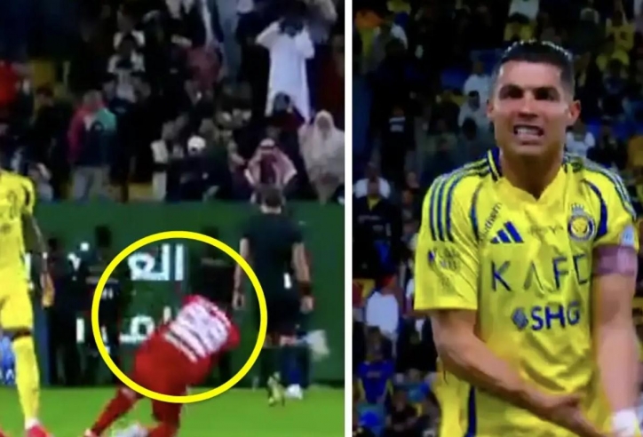 Ronaldo phát điên với trọng tài vì thẻ đỏ tranh cãi của Jhon Duran