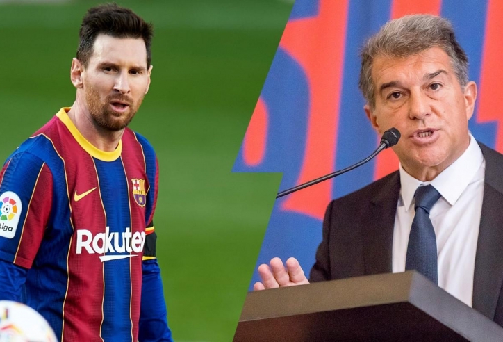 Messi từ chối quay lại Barcelona vì cái tên Laporta