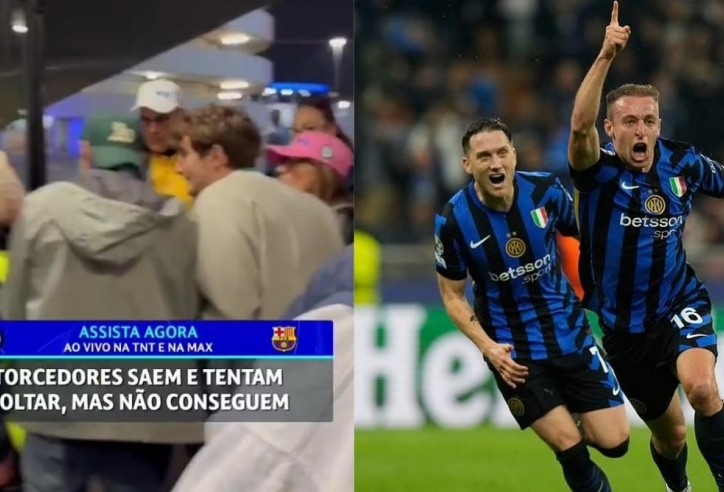 CĐV Inter Milan trả giá đắt vì bỏ về trong đêm địa chấn trước Barcelona