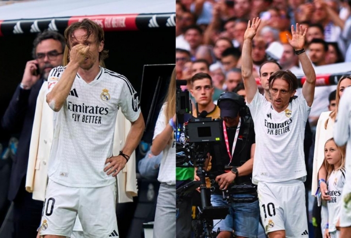 Luka Modric bật khóc: 'Khoảnh khắc tôi không muốn giờ đã đến'