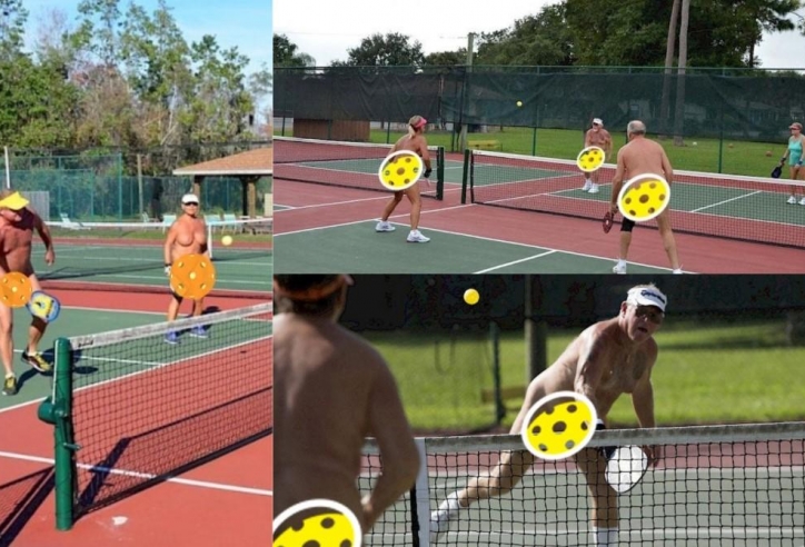 Choáng váng với xu hướng khỏa thân chơi pickleball tại Mỹ