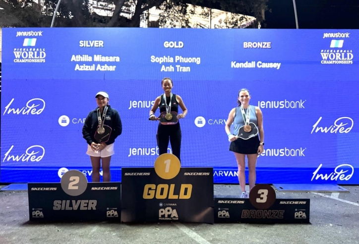 Phương Anh vô địch giải Pickleball danh giá nhất hành tinh