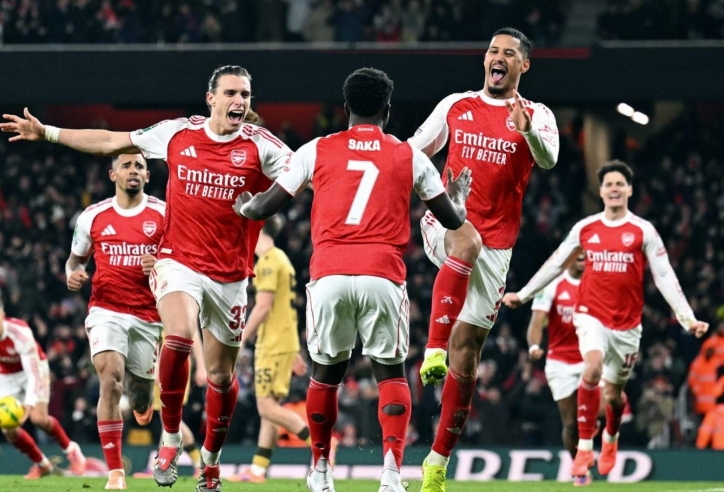 Arsenal nghẹt thở vào bán kết Cup Liên đoàn, hẹn đại chiến với Chelsea