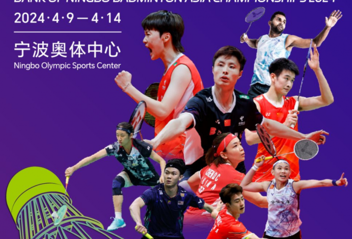 Lịch thi đấu cầu lông vô địch Châu Á 2024 [9/4-14/4]