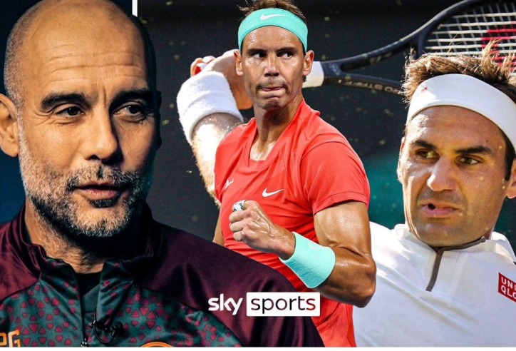 Pep Guardiola ca ngợi bộ ba vĩ đại Rafael Nadal, Roger Federer và Novak Djokovic