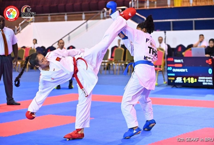 Karate Việt Nam giành 11 HCV trong ngày mở màn giải vô địch Đông Nam Á 2025