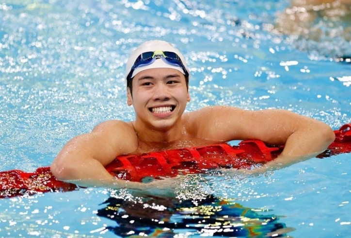 Nam thần bơi lội Nguyễn Quang Thuấn tiếp tục tỏa sáng ở giải trong