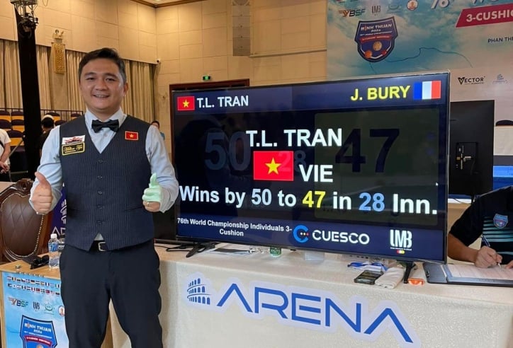 Xác định cặp trận bán kết giải carom 3 băng VĐTG 2024: Việt Nam có 1 đại diện