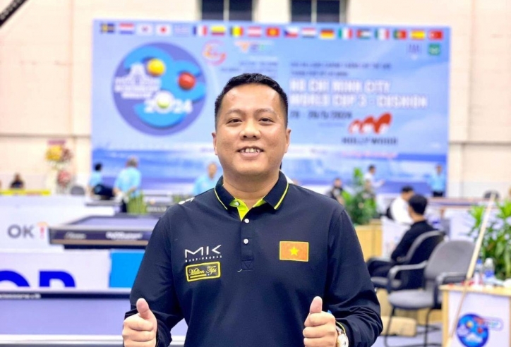 Cơ thủ Việt Nam ghi dấu ấn ở World Cup carom 3 băng với hai chiến thắng 'hủy diệt'