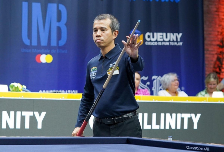 Đăng quang World Cup 2024, Trần Quyết Chiến trở lại top 3 carom 3 băng thế giới