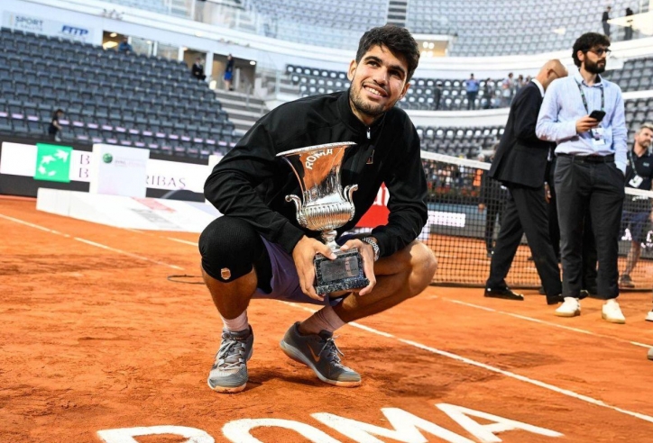 Vô địch Rome Masters 2025, Alcaraz trở lại ngôi số 2 thế giới