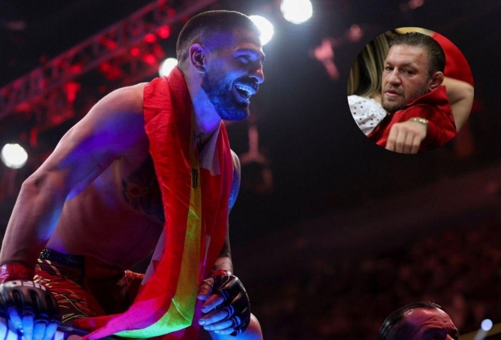 Ilia Topuria vô địch UFC hai hạng cân, Conor McGregor có động thái đặc biệt