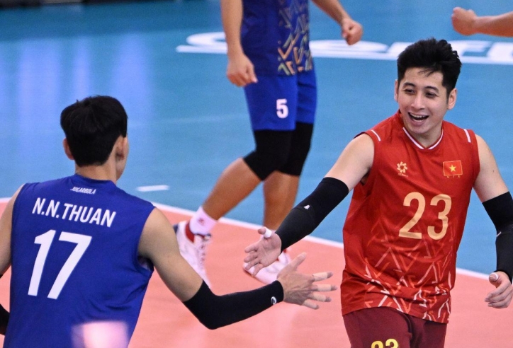Trực tiếp bóng chuyền nam Việt Nam 2-0 Campuchia: Áp đảo