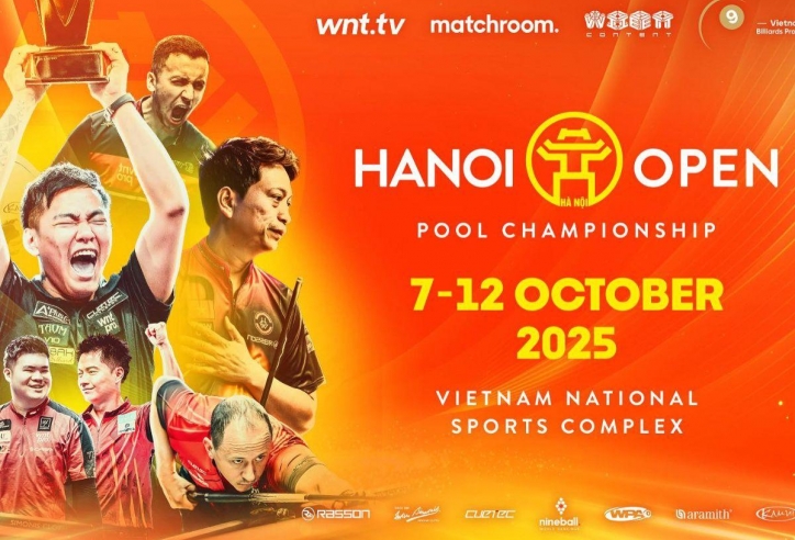Lịch thi đấu các cơ thủ Việt Nam giải billiards Hanoi Open 2025 mới nhất