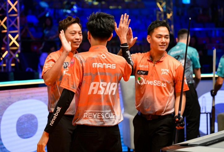 Dương Quốc Hoàng tỏa sáng, tuyển Châu Á áp đảo ngày ra quân Reyes Cup 2025