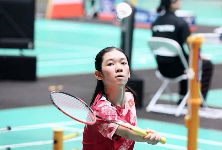 Thần đồng sinh năm 2011 tiếp đà thăng hoa, lọt tứ kết giải cầu lông quốc tế