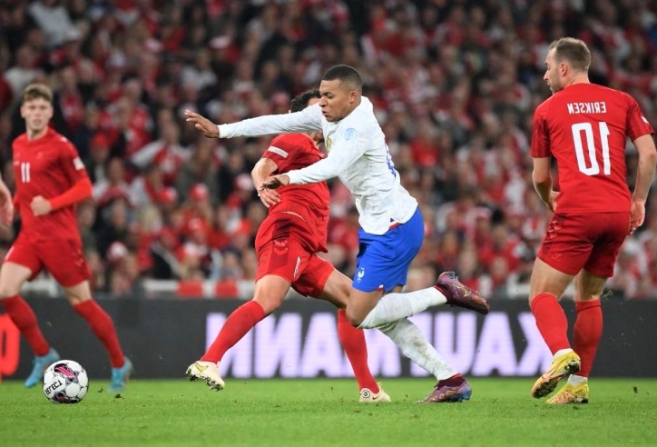 Mbappe 'tàng hình', tuyển Pháp thua muối mặt trước Đan Mạch