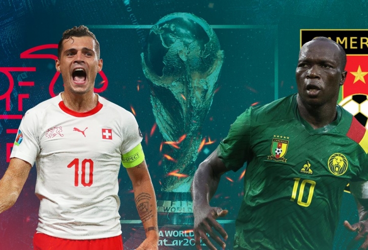 Dự đoán tỉ số kết quả Thụy Sĩ vs Cameroon, 17h00 ngày 24/11