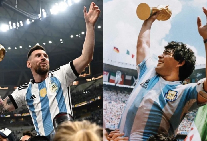 So sánh Messi và Maradona sau khi Argentina vô địch World Cup 2022