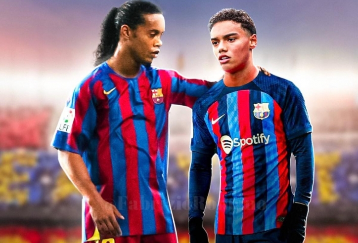 Vừa được Xavi triệu tập, con trai Ronaldinho đã gây sốt tại Barca