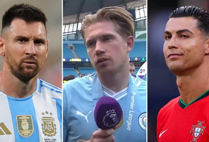 Ronaldo hay Messi? De Bruyne nói thẳng người muốn chơi cùng nhất