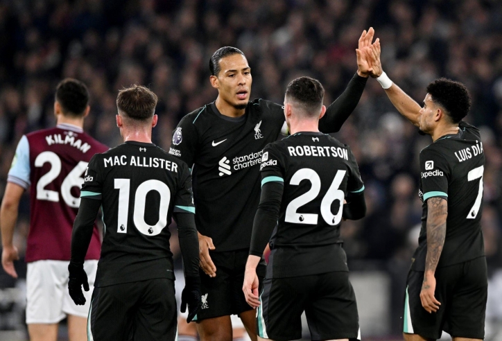 Trực tiếp Liverpool 3-0 West Ham: Dồn ép liên tục